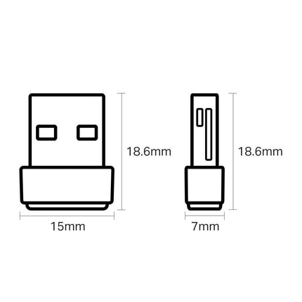 TP-Link Archer T2U Nano WiFi Dongle, AC600 Wireless USB wifi Adapter, Dual Band 5 GHz High Speed Wi-Fi dongle for PC, Desktop, Laptop, Supports Windows 11/10/8.1/8/7/XP, Mac OS X, Nano design