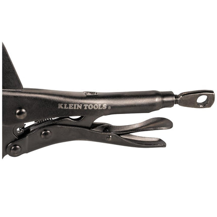 Klein Tools 38631 C-Clamp Locking Pliers with Standard Jaws, Intuitive Thumb Knob, Adjustable Clamp for Home, Shop, Woodworking, 9-Inch