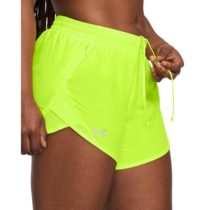 Under Armour Womens Fly By 3'' Shorts Yellow L