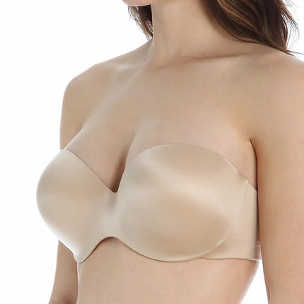Maidenform Women's Smooth Luxe Strapless Extra Coverage Bra, Latte Lift, 34D