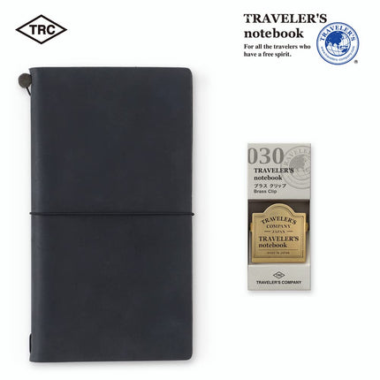 Traveler's Notebook, Brass Clip, TRC Logo, 43089006