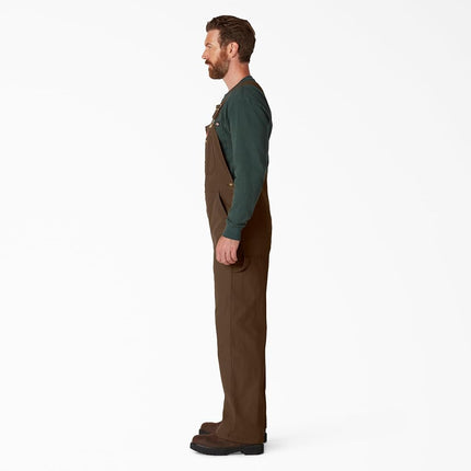 Dickies Overol con pechera para hombre, Timber enjuagado, 48W x 30L EE. UU.