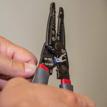 Klein Tools 1019 Klein Kurve Wire Stripper/Crimper/Cutter for B and IDC Connectors, Made in USA, Terminals, More