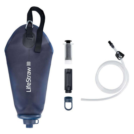 LifeStraw Peak Series Compact Gravity Water Filter System with Safe Water Storage, Mountain Blue, 3 Litre Capacity