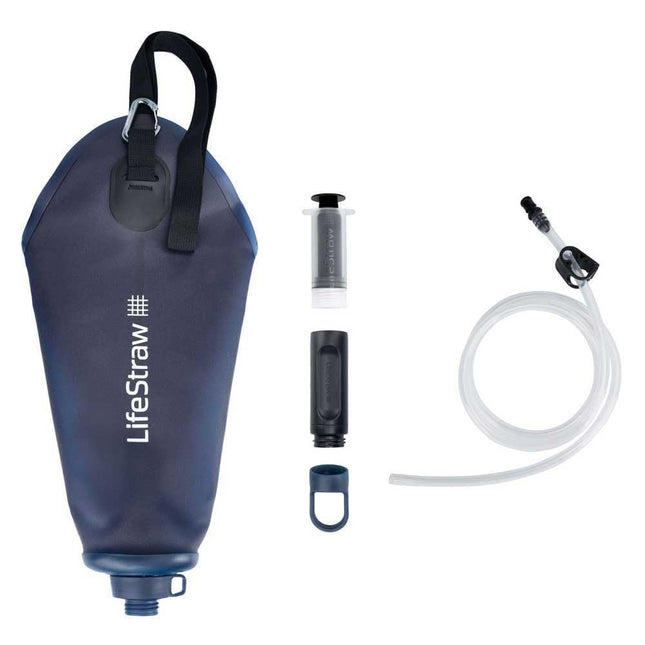 LifeStraw Peak Series Compact Gravity Water Filter System with Safe Water Storage, Mountain Blue, 3 Litre Capacity