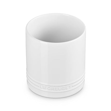 Le Creuset Stoneware Signature Straight Wall Utensil Crock, 1 qt., White