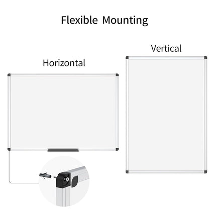 VIZ-PRO Magnetic Whiteboard/Dry Erase Board, 18 X 12 Inches, Includes 1 Eraser & 2 Markers & 4 Magnets…