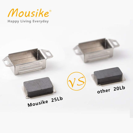 Moosike Cabinet Magnets 30lb Stainless Steel Magnetic Door Catch with Strong Magnetic for Kitchen Cupboard Wardrobe Closet Cabinet Door Drawer Latch(2.1"(Silver 20 Pack)