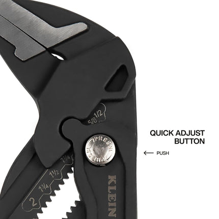 Klein Tools D53110 Compact Plier Wrench, High Leverage Multi-Use Adjustable Plier Wrench with Smooth Jaws, 10-Inch
