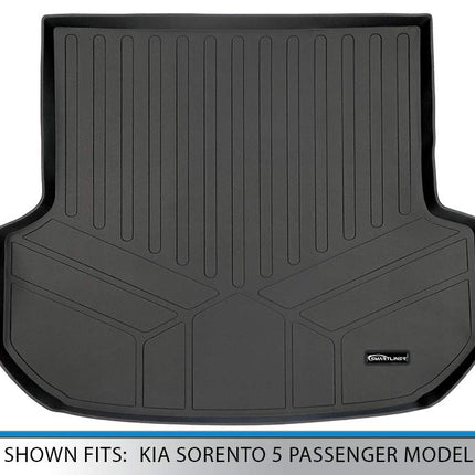 MAXLINER All Weather Cargo Liner Floor Mat Black for 2016-2019 Kia Sorento 5 Passenger Model Only