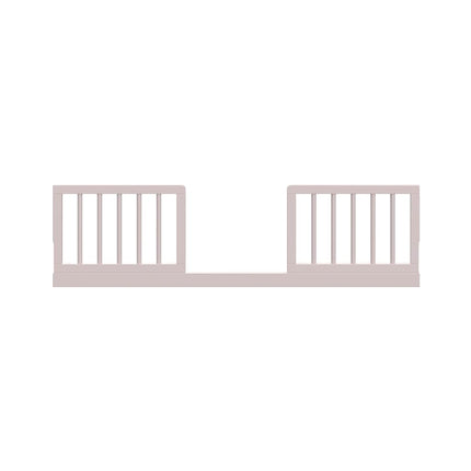 Universal Toddler Safety Guardrail Kit-Dowel (Pebble Gray) - GREENGUARD Gold Certified, Safety Guardrail for Convertible Crib Conversion to Toddler Bed, Includes 2 Guardrails and 1 Stretcher Bar