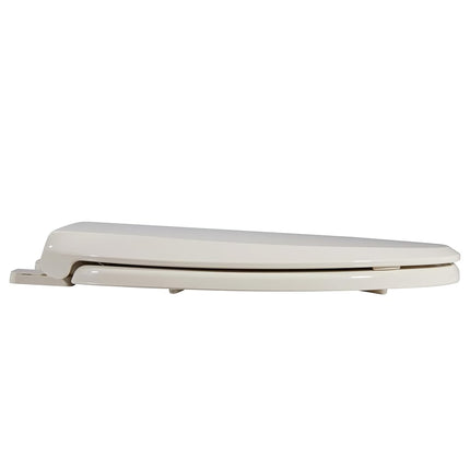 GarveeTech Toilet Seat with Toddler Seat Built in, Elongated Toilet Seat for Potty Training, Fits Both Adults and Children, Slow Close and Magnetic Closure-Ideal for Family Bathroom(Elongated Almond)