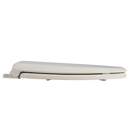 GarveeTech Toilet Seat with Toddler Seat Built in, Elongated Toilet Seat for Potty Training, Fits Both Adults and Children, Slow Close and Magnetic Closure-Ideal for Family Bathroom(Elongated Almond)