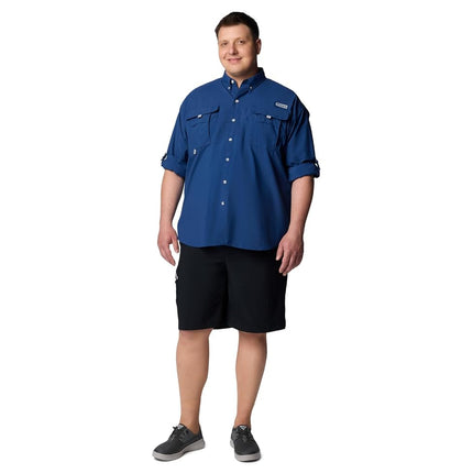 Camisa de manga larga Bahama II PFG descontinuada para hombre Columbia, Carbon, 5X Tall