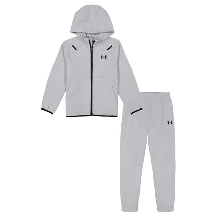 Under Armour UA UNSTOPPABLE KNIT FZ SET, Mod Gray - Double Knit, 4, Mod Gray - Double Knit, 4