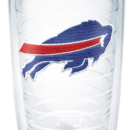 Tervis 1039096 NFL Buffalo Bills Emblem Individual Tumbler with Red lid, 16 oz, Clear