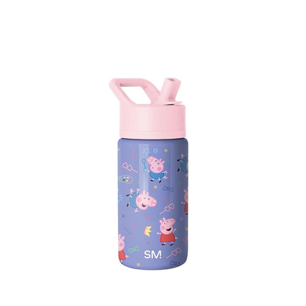 Simple Modern Peppa Pig Kids Water Bottle with Str