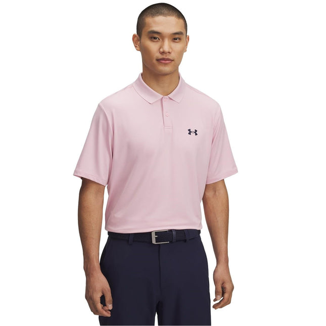 Under Armour Mens Matchplay Polo Prime Pink L