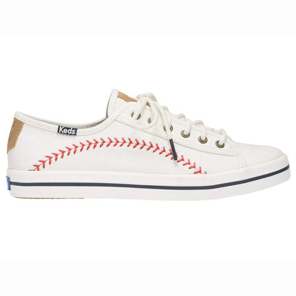 Keds Women's Kickstart Pennant Sneaker, Cream, 9 UK