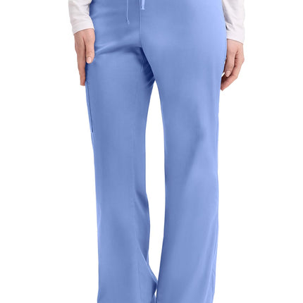 Dickies EDS Signature Scrubs for Women, Drawstring Cargo Pants 86206, Ciel, XXL Tall