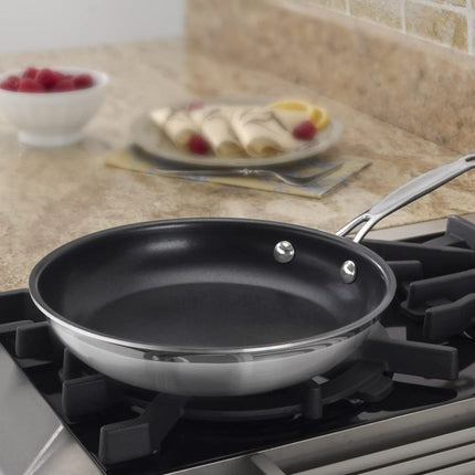 Cuisinart MCP22-24NSN MultiClad Pro Nonstick Stainless Steel 10-Inch Skillet