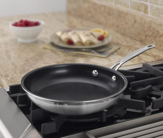 Cuisinart MCP22-24NSN MultiClad Pro Nonstick Stainless Steel 10-Inch Skillet