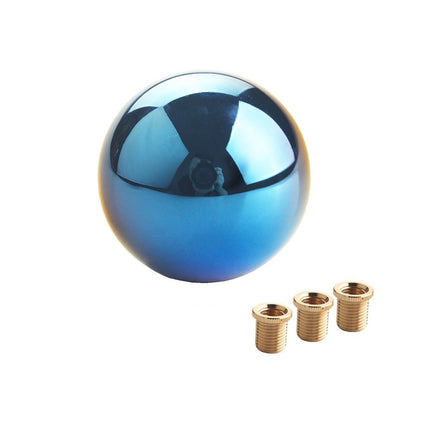 DEWHEL Universal Aluminum Automotive Motorsport Fantasy Manual Stick Shift Knob Gear Stick Shift Head Gear Shift knob Blue for Honda Mazda Toyota Mitsubishi Nissan Chrysler Jeep Wrangler etc