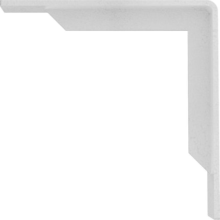 Ekena Millwork BKTM02X10X10STHWH Steel Bracket Stockport, 2"W x 10"D x 10"H, Hammered White