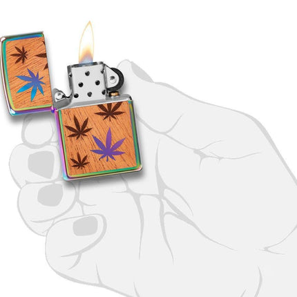 Zippo Woodchuck Zippo Woodchuck USA Leaves Lighter, Multi, Multi-Coloured