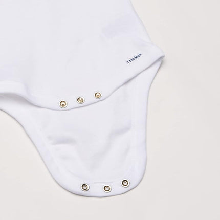 Gerber Baby Soft Cotton Short Sleeve Onesies 5-pack Solid White Bodysuits, 24 Months