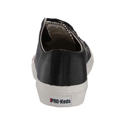Keds Men's Royal Lo Lace Up Fashion Sneaker, Black Leather, 3 UK