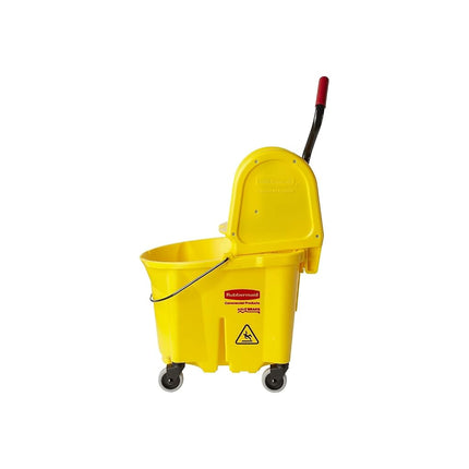 Rubbermaid Commercial Products - FG738000YEL -FG738000 31 Qt. All-in-one Tandem Mopping Bucket - Yellow