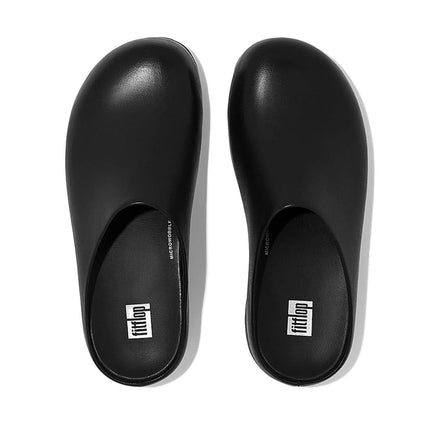 Fitflop Women's Shuv - Leather Clogs, Black Black 001, 8 UK