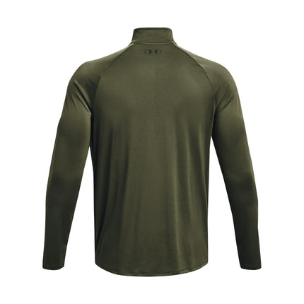 Under Armour Men's Tech 2.0 1/2 Zip - Long Sleeve - Tops - Marine OD Green/Black SM
