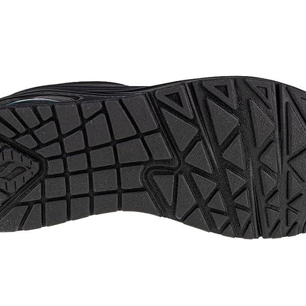 Skechers Women's Uno - Stand On Air Sneaker, Black/Black, US 9