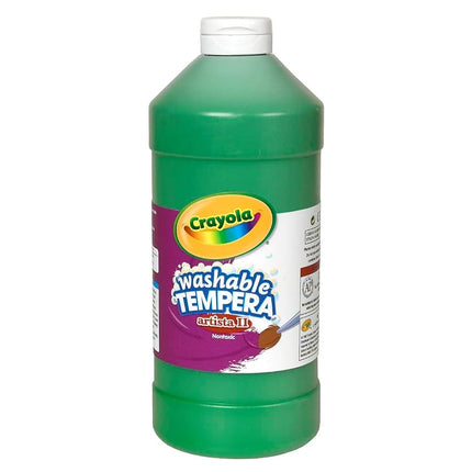 Crayola Green Washable Tempera Paint, 32- Ounce