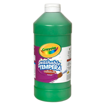 Crayola Green Washable Tempera Paint, 32- Ounce