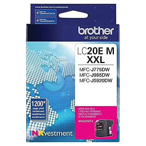 Cartouche d'encre magenta très haute capacité Brother LC20EM