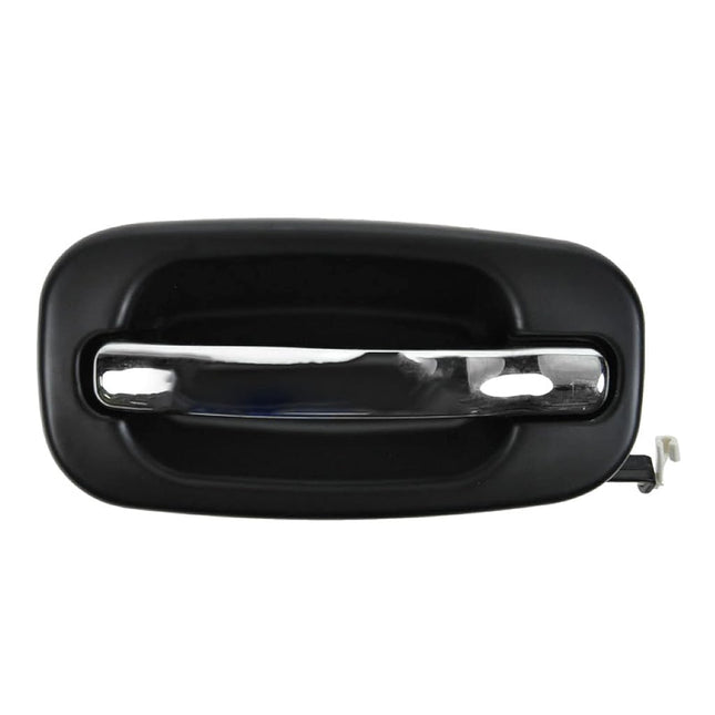 TRQ Chrome/Black Door Handle Right RH Rear Exterio