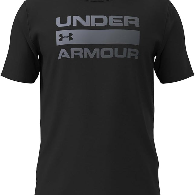Under Armour Men's Standard Team Issue Wordmark Short-Sleeve T-Shirt, Black (001)/Steel, X-Large Tall