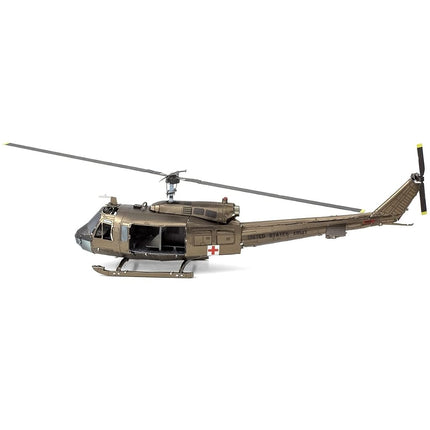 Metal Earth UH-1 Huey Helicopter Color 3D Metal Model Kit Fascinations
