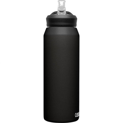 CamelBak eddy Water Bottle with Straw 1L - Insulated Stainless Steel, Black
