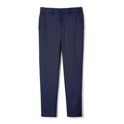 French Toast Boys' Slim Fit Taper Leg Stretch Performance Pant, Navy, 7