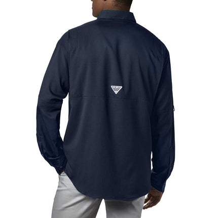Columbia Men's Tamiami II Long Sleeve Shirt, Collegiate Navy, X-Large Tall