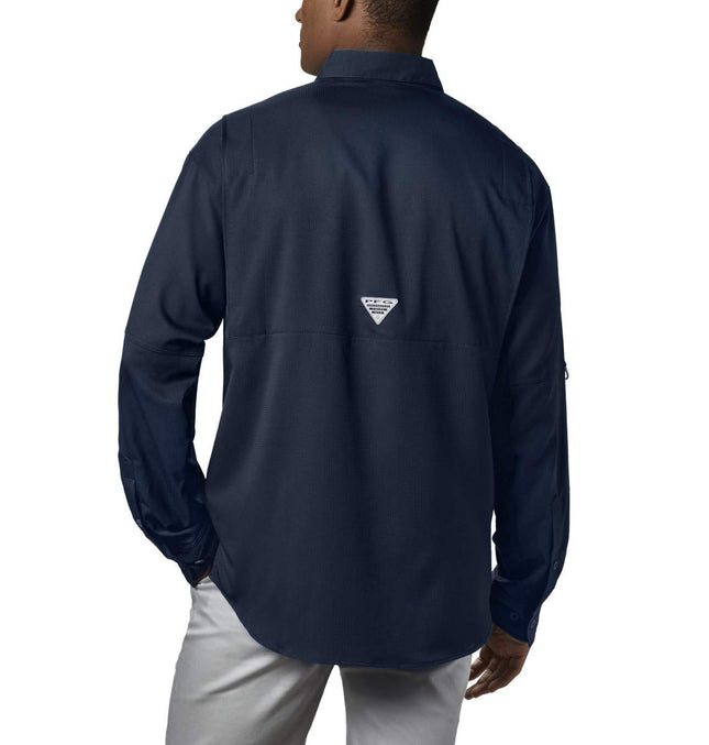 Columbia Men's Tamiami II Long Sleeve Shirt, Collegiate Navy, X-Large Tall