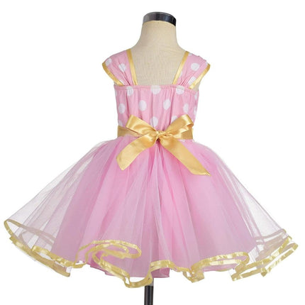Dressy Daisy Baby Girls Polka Dots Tulle Dress, Pink, Size 00