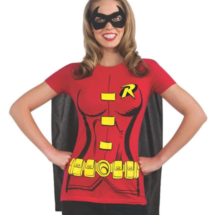 Rubies Official DC Comic Robin T-Shirt Set, Adult 