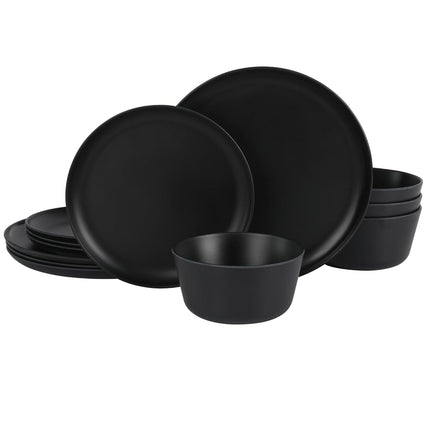 Gibson Home Fairhope 12 Piece Melamine Dinnerware 