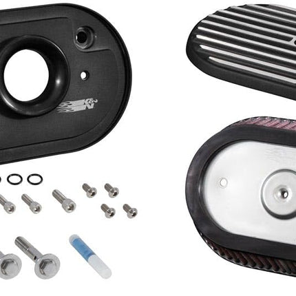 K&N Air Intake System: Air Cleaner Kit for Harley Davidson 2017 2018 2019 107 M8 Touring Models Street Glide Road King Fat Boy Freewheeler RK-3956