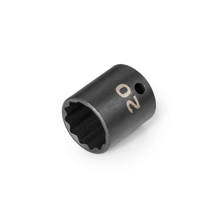 TEKTON 3/8 Inch Drive x 20 mm 12-Point Impact Sock
